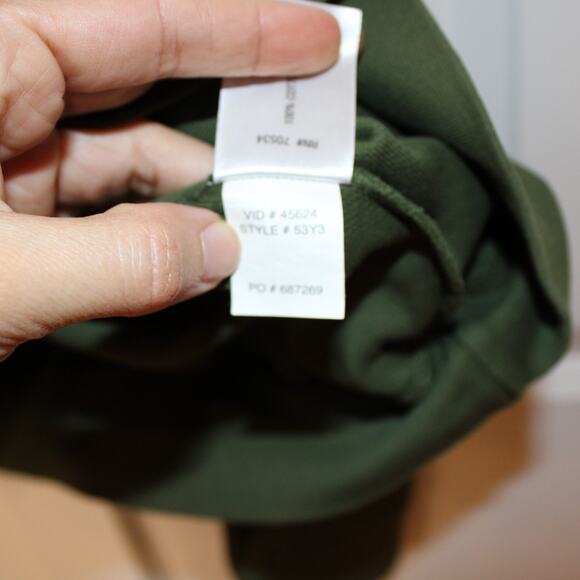 ORVIS Quarter Zip Pullover Green Sweater | XL - Picture 5 of 6